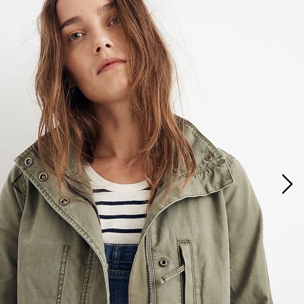 Madewell Passage Jacket in Dessert Olive Green Size XS! - Picture 3 of 10